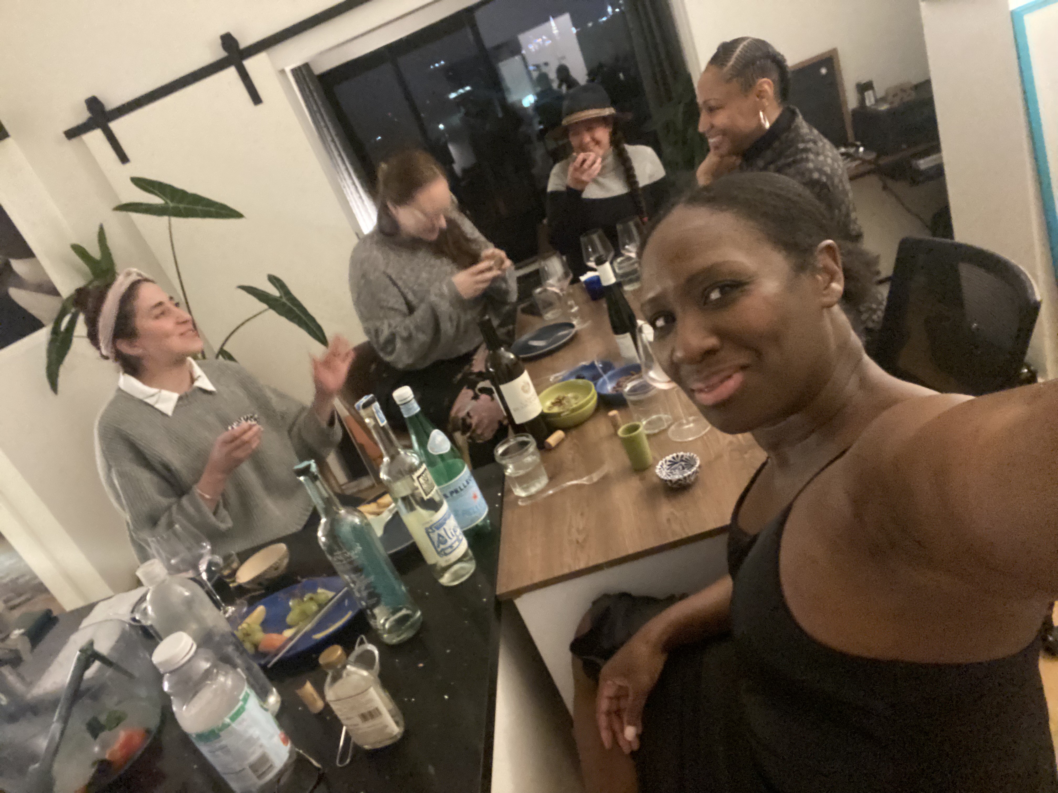 Friends gathered at the YaadWine launch party