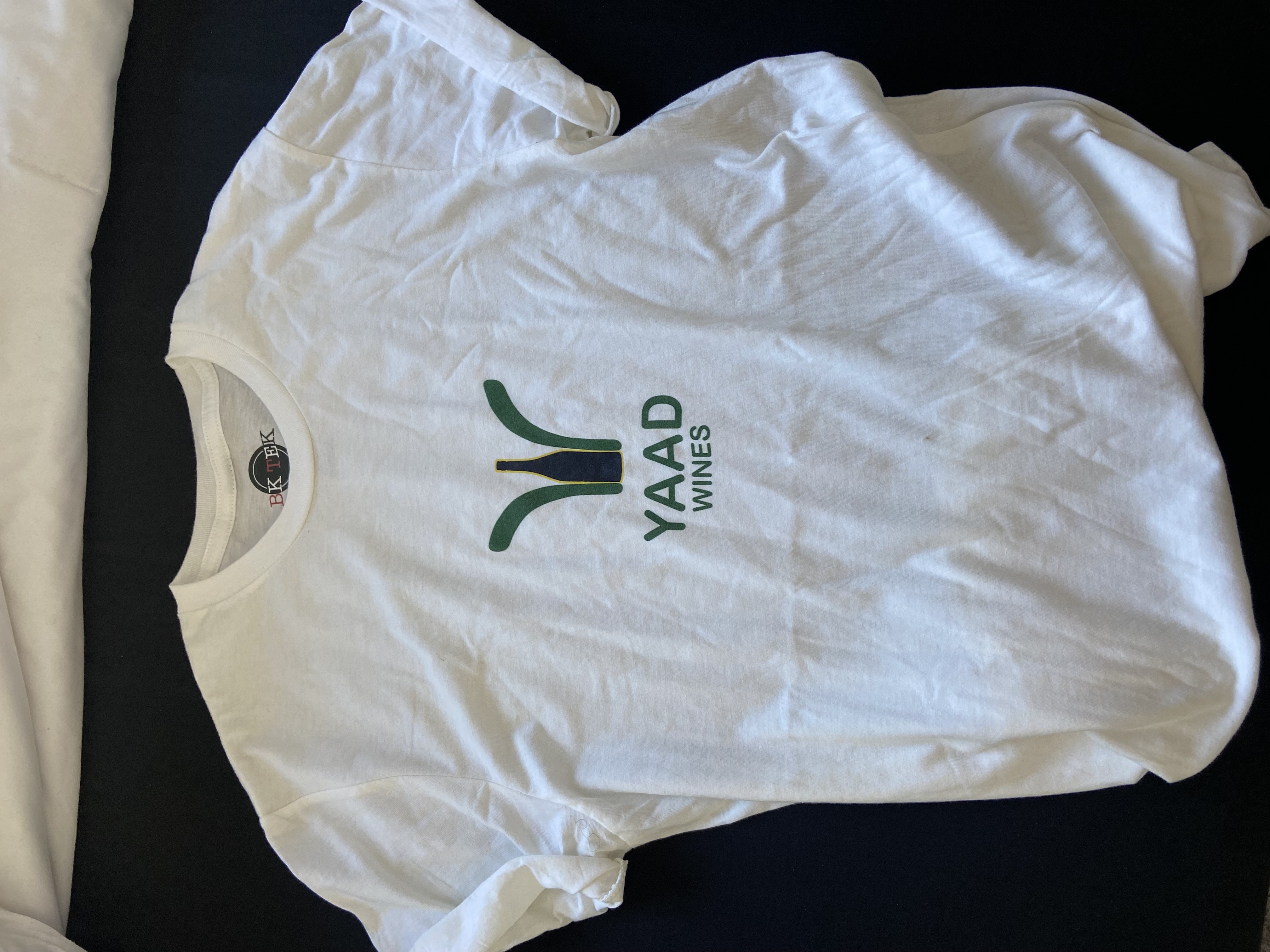 The original Yaad Wines t-shirt, designed by Brady, printed through BkTek